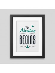 Affiche encadrée The adventure begins