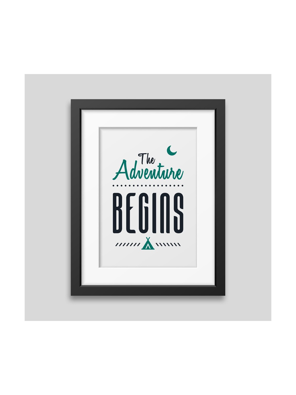 Affiche encadrée The adventure begins