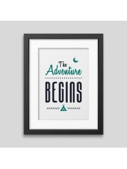 Affiche encadrée The adventure begins